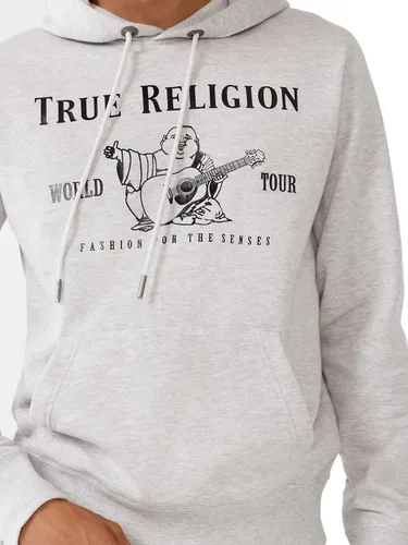 Vista 4 de True Religion Sudadera con capucha de forro polar Buda Metallic para hombre