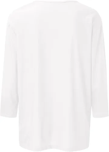 Vista 3 de GWNDHTBL Holiday Classic Tunics for Ladies Oversized Homewear 34 Sleeve Spandex Fit Printed Patchwork Soft Tees
