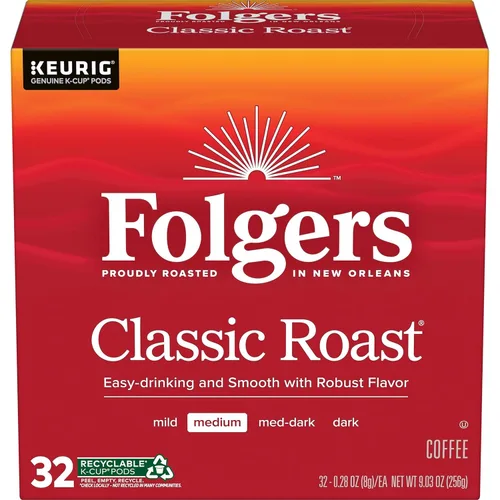 Vista 20 de Folgers Black Silk Coffee, tostado oscuro, cápsulas Keurig K-Cup, 60 unidades 6 cajas (10 unidades), café tostado oscuro, compatible con cafeteras