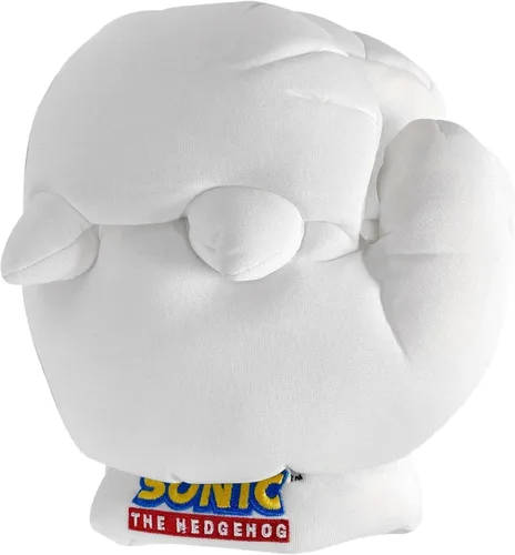 Vista 4 de GE Entertainment Sonic The Hedgehog Knuckles - Guantes de felpa blancos (GE-8807)