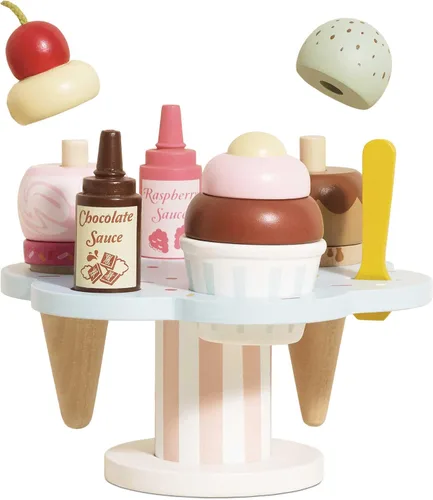 Vista 8 de Le Toy Van Honeybake Collection - Juego de paletas de hielo, juguetes de madera de primera calidad para niños a partir de 3 años (TV284)