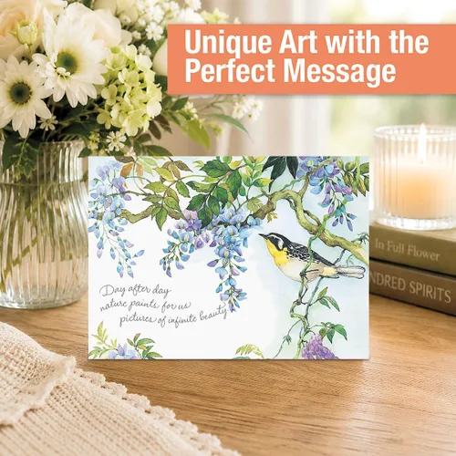 Vista 5 de Current Nature's Serenade Religious Thinking of You - Juego de tarjetas de felicitación de amistad, paquete económico de 20 tarjetas con sobres