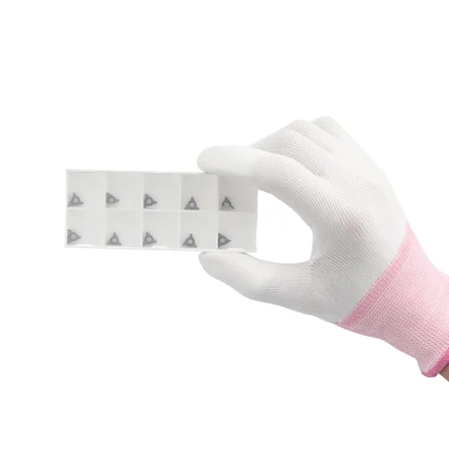 Vista 8 de AMTOVL 10 cabezales de corte triangulares en ángulo R para máquina de biselado neumática, insertos de torneado de carburo para mini chaflán de aire