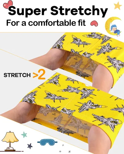Vista 3 de Pijama para niños de 4 piezas, 100% algodón, talla 18 meses a 12 años