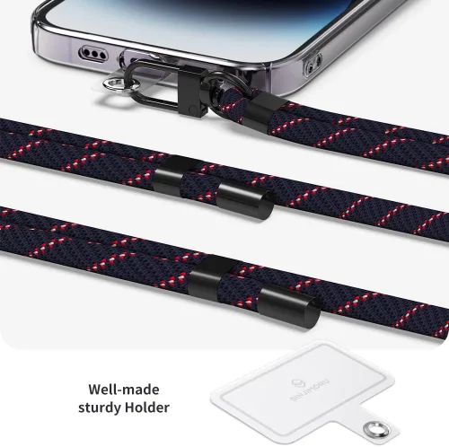 Vista 7 de Sinjimoru Cordón de teléfono celular para funda de teléfono (2 unidades), con correa ajustable para teléfono para muñeca, compatible con llavero