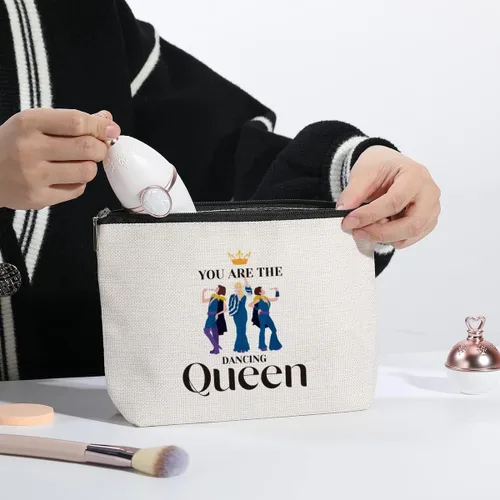 Vista 7 de Bolsa de maquillaje para amantes de la música, regalo para mujeres, regalos inspirados en la música, bolsa de maquillaje para amantes