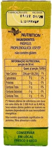 Vista 4 de Apiario Rupestre Extracto brasileño de propóleo de abeja verde sin alcohol (1.0 fl oz)