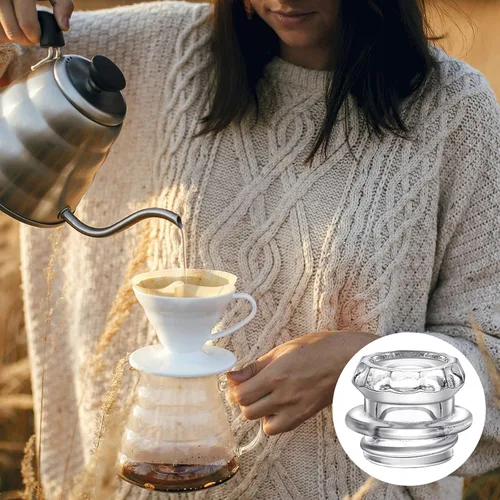 Vista 5 de Vesici 4 piezas de percolador de café de vidrio de repuesto para filtro de café de vidrio, piezas de repuesto para filtros de olla de 1.37 pulgadas
