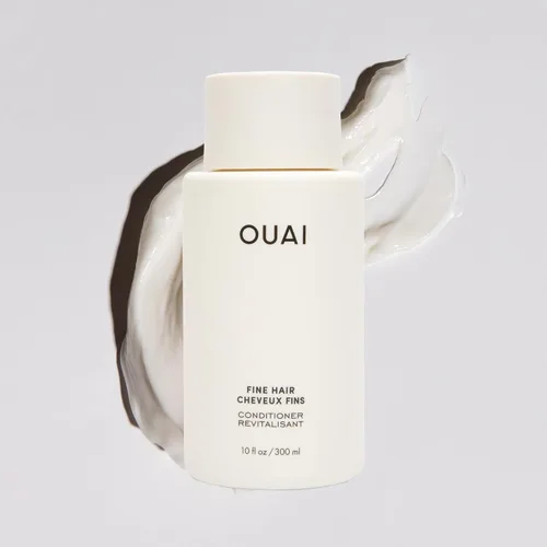 Vista 2 de OUAI Acondicionador para cabello fino tamaño de viaje, acondicionador voluminizador para cabello fino con queratina, biotina y aceite de semilla