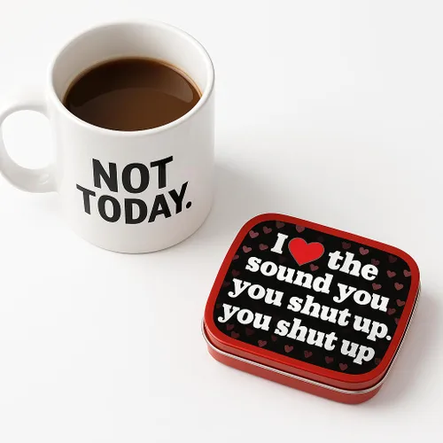 Vista 5 de Love When You Shut Up Mints - Divertidos rellenos de calcetines navideños para amigos, mentas de aliento de menta