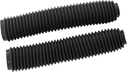 Vista 4 de Botas de amortiguador de motocicleta, repuesto para horquilla delantera compatible con RM125 DR250 DRZ400 400 (negro)