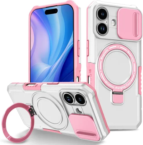 Vista 55 de Funda magnética para iPhone 11, soporte de anillo con ventana corrediza, funda protectora mate a prueba de golpes para iPhone 11 6.1, fundas