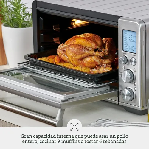 Vista 4 de Breville BOV860BST - Freidora de aire para horno inteligente, acero inoxidable negro