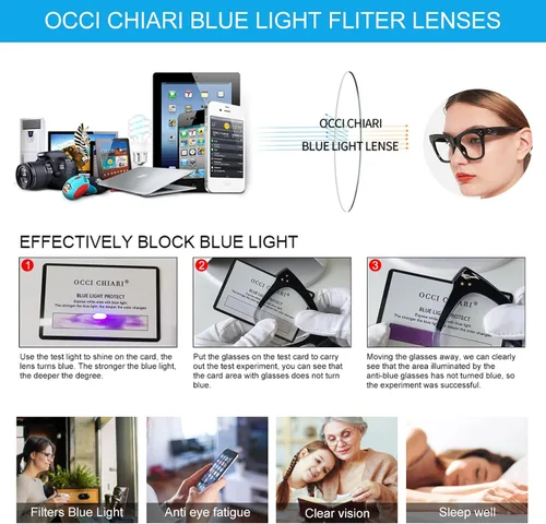 Vista 45 de OCCI CHIARI Gafas de lectura de moda para mujer y hombre