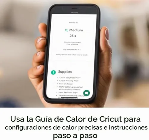 Vista 7 de Cricut EasyPress Mini prensa de calor + alfombrilla de prensa de calor Frambuesa (Actualizado)