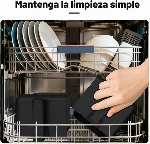 Vista 5 de Freidora de aire de doble cesta de 8 cuartos de galón, pantalla táctil digital, acabado de sincronización inteligente, apagado automático, 2 cestas
