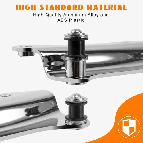 Vista 3 de Kit de hardware de acoplamiento cromado de 4 puntos Eumti para Harley Touring 2014-posterior, paquete de viaje de liberación rápida personalizada