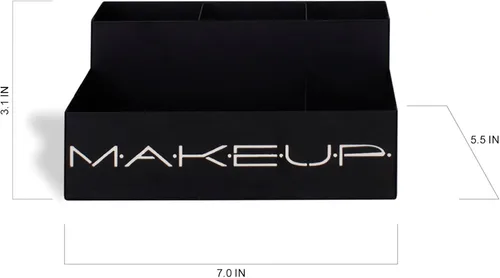 Vista 5 de GEGUTON Caja organizadora de maquillaje, exhibición organizativa para maquillaje, juego de almacenamiento de acero para cosméticos, regalos