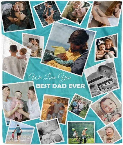 Vista 19 de Manta de collage de fotos personalizada, manta de boda. Manta de forro polar suave y acogedora, manta de fotos personalizada. Regalo para boda