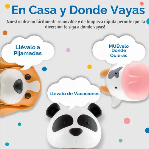 Vista 6 de Flipper Fun Animal - Funda para cepillo de dientes con diseño de pingüino, soporte para cepillos de dientes para niños con tapa, soportes