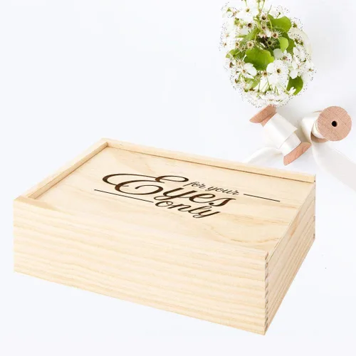 Vista 9 de Koyal Wholesale Caja de recuerdo grabada para álbum de fotos de boudoir solo para tus ojos, regalo de despedida de soltera para novia futura boda