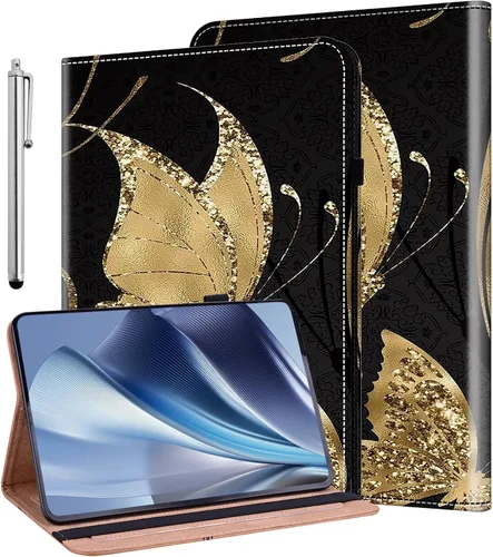 Vista 44 de ALILANG Funda para Samsung Galaxy Tab S5e de 10,5 pulgadas con lápiz capacitivo, a prueba de golpes plegable, negro (black horse)
