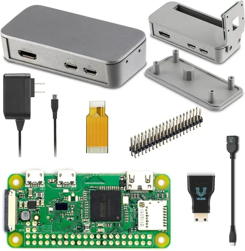 Vista 10 de Kit de inicio básico Raspberry Pi Zero W (caso negro)