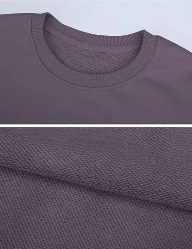 Vista 6 de Beaully Women's Oversized Crewneck Long Sleeve Sweatshirts Casual Solid Pullover Sweatshirt Tops Shirts