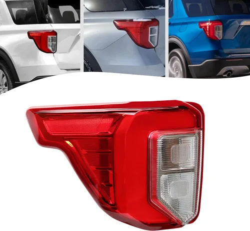 Vista 3 de LOYALHEARTDY Para 2020 2021 2022 Ford Explorer Halógeno+LED Conjunto de luces traseras, luz trasera izquierda del lado del conductor, luces traseras