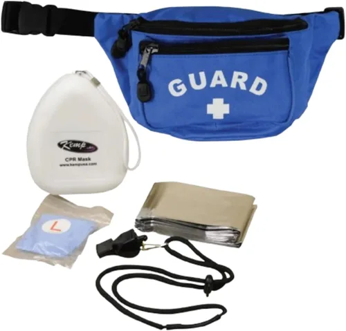 Vista 2 de Kemp USA Riñonera con Lifeguard Essentials Supply Pack, Negro -, Riñonera