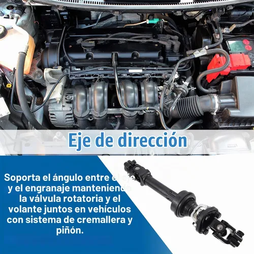 Vista 3 de X AUTOHAUX Eje Intermedio de Columna de Dirección para Ford Explorer 2011-2019 para Ford Flex 2013-2019 para Lincoln MKT 2013-2019 Eje Inferior