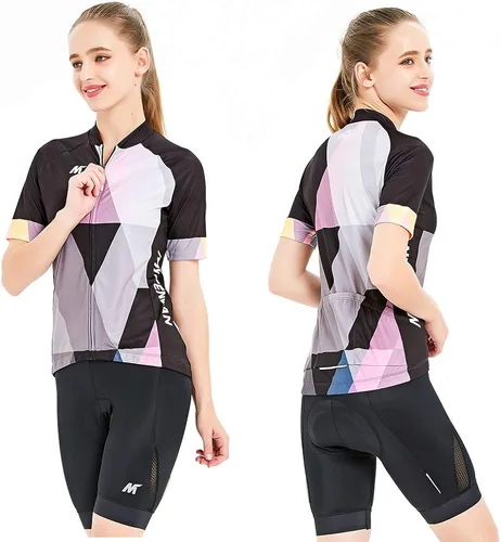 Vista 5 de Mysenlan - Camisa de ciclismo de manga larga transpirable para mujer ropa de ciclismo de carretera para mujer