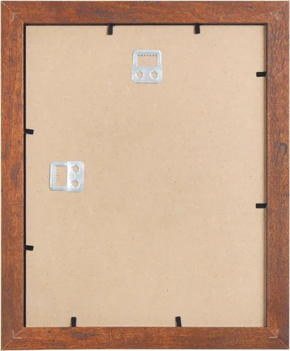Vista 6 de Studio Decor Marco de fotos Belmont Honey de 8 x 10 pulgadas con paspartú de 5 x 7 pulgadas, accesorios para colgar prefijados, pantalla horizontal
