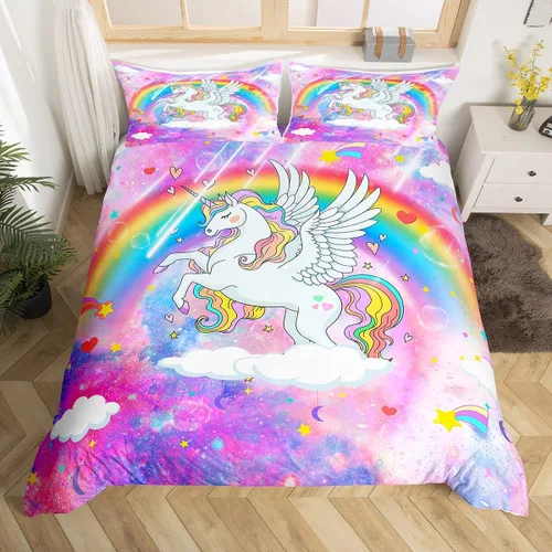 Vista 28 de Erosebridal Juego de ropa de cama individual de animales de la selva para niñas y niños, funda de edredón de elefante oso, tigre, león, safari