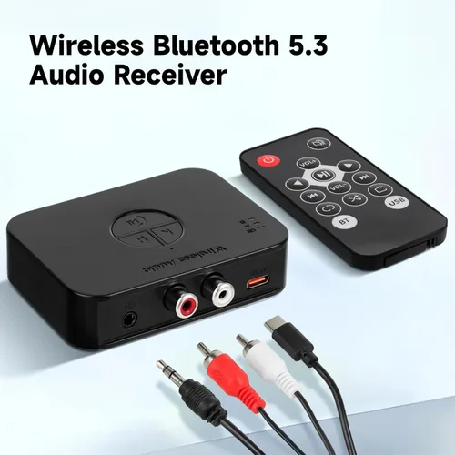 Vista 3 de M2R Bluetooth 5.4 Receptor de audio 0.140 in RCA adaptador Bluetooth para receptor de audio estéreo inalámbrico/unidad flash USB/NFC Conexión de un