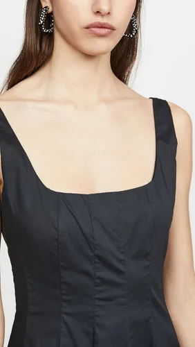Vista 6 de STAUD Vestido Wells para mujer Negro