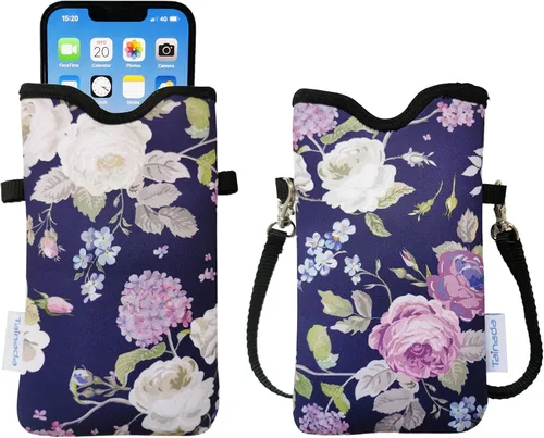 Vista 36 de Tainada Funda Estuche Bolsa de Neopreno para Teléfono para Hombres y Mujeres con Correa Cruzada/Cordón para el Cuello para iPhone 17/16/15 Pro Max