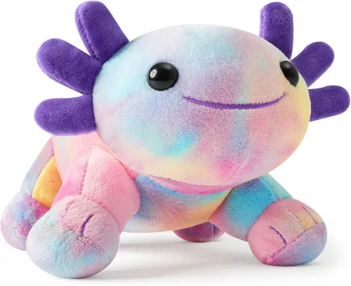 Vista 10 de Axolotl - Juguete de peluche, suave y lindo ajolote de 10.8 pulgadas, almohada de felpa de algodón de peluche Kawaii Salamandra Animal para niños