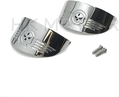 Vista 2 de HONGK - Viseras de señal de giro compatibles con Harley 86-92 FXRT/86-90 FLST/88-17 FLSTC/94-17 FLHR [B07MF8W714]