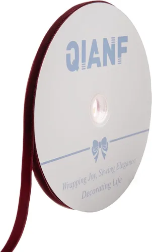 Vista 37 de QIANF Cinta de terciopelo, de 1-1/2 pulgada, carrete de 25 yardas (blanco)
