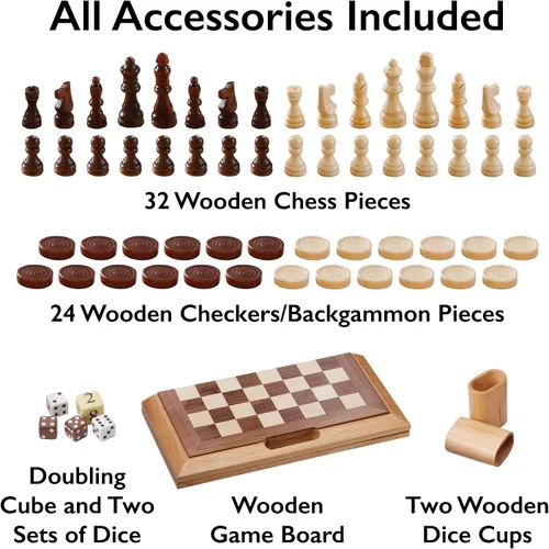 Vista 3 de Mainstreet Classics Dutchman - Juego de mesa plegable 3 en 1