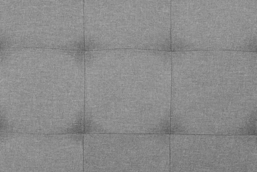 Vista 4 de Amazon Basics Cabecero tapizado de lino sintético con mechones y altura ajustable, King, gris