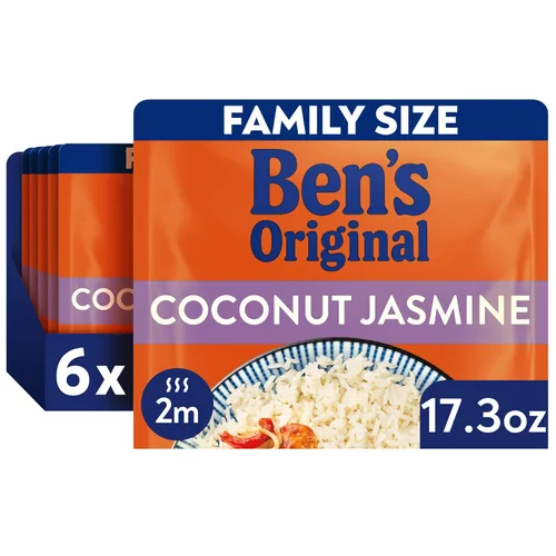Vista 13 de BEN'S ORIGINAL READY RICE - Arroz basmati, tamaño familiar, bolsa de 17.3 onzas (paquete de 6)