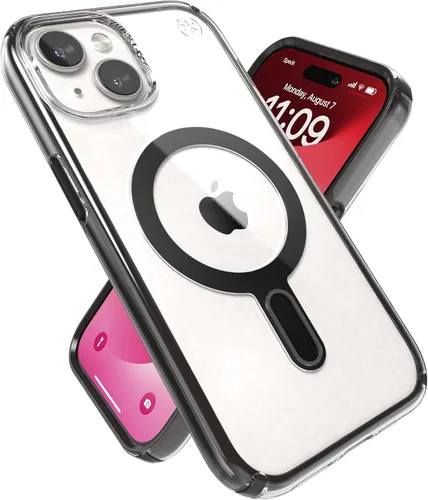 Vista 7 de Speck Funda transparente para iPhone 17e y 15 – ClickLock con bloqueo antideslizante, diseñada para MagSafe, protección contra caídas – para iPhone