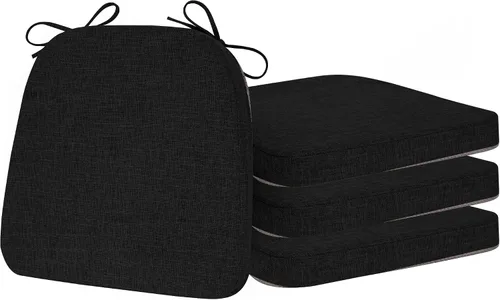 Vista 10 de ELFJOY - Cojines antideslizantes para sillas de comedor, color gris oscuro