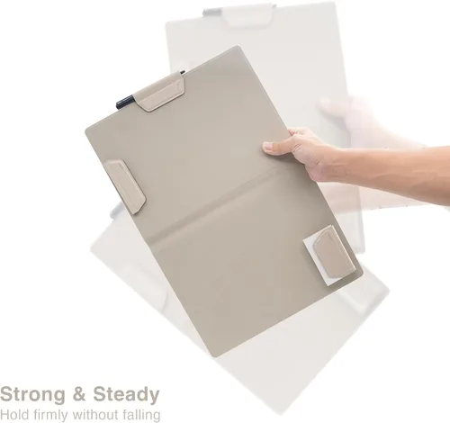 Vista 7 de LHiDS Creative Magnetic Business Portfolio Lite - Organizador de portafolio de currículum con portapapeles, clip para papel, bloc de escritura