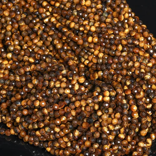 Vista 43 de 180 piezas 2mm Cuentas de piedras preciosas de turquesa africana natural facetada redonda suelta para hacer joyas