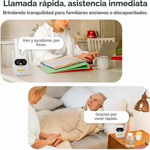 Vista 5 de Monitor de audio para bebés con batería recargable, intercomunicador inalámbrico dúplex completo con rango de 1000 pies, monitor de bebé solo