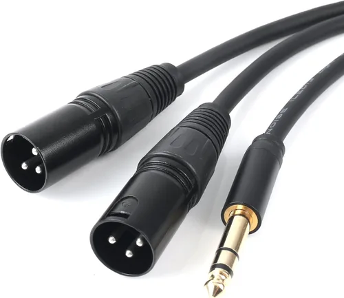 Vista 11 de USB C a doble XLR macho cable de audio, adaptador tipo C a 2 XLR macho cable de amplificador de potencia estéreo para conectar smartphones USB C a