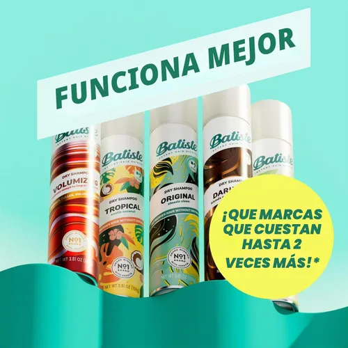 Vista 9 de Batiste Champú seco de 6.73 fl oz de Batiste Original
